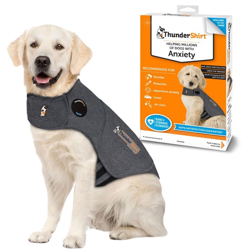 ThunderShirt for Dogs, X Large, Heather Gray Classic - Dog Anxiety Relief Calming Vest - Image 1